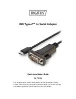 Digitus Type-C DA-70166 Quick Installation Manual preview