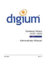 Preview for 1 page of Digium G100 SERIES Administrator'S Manual