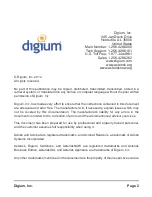 Preview for 2 page of Digium G100 SERIES Administrator'S Manual