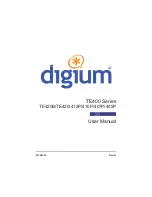 Digium TE400 Series User Manual preview