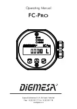 DIGMESA FC-PRO Operating Manual предпросмотр