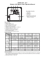 Digoo DG-AC1 Operation Manual preview