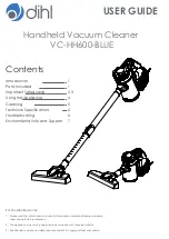 DIHL VC-HH600-BLUE User Manual предпросмотр