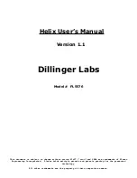 Dillinger Labs Helix User Manual preview