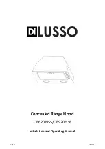 Preview for 1 page of diLUSSO CE620HSS Installation And Operating Manual