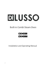 Preview for 1 page of diLUSSO CSO45BBI Installation And Operating Manual