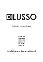 Предварительный просмотр 1 страницы diLUSSO SO60BBBI Installation And Operating Manual