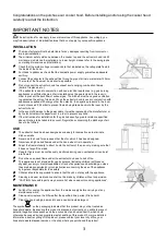 Preview for 3 page of diLUSSO TH602MSL Installation Manual & Users Manual