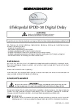 Предварительный просмотр 3 страницы Dimavery EPDD-50 User Manual