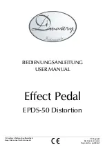 Предварительный просмотр 1 страницы Dimavery EPDS-50 Distortion User Manual