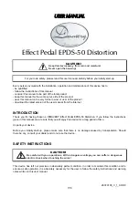 Предварительный просмотр 7 страницы Dimavery EPDS-50 Distortion User Manual