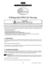 Preview for 3 page of Dimavery EPPA-50 Preamp User Manual