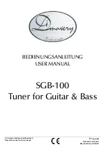 Dimavery SGB-100 User Manual preview