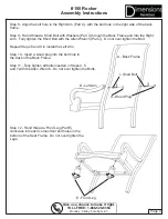 Preview for 4 page of Dimensions Furniture 150 Rocker Assembly Instructions