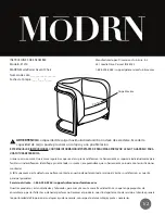 Предварительный просмотр 3 страницы Dimensions Furniture MōDRN Marni Barrel Accent Chair 1214 Assembly Instructions