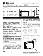 Предварительный просмотр 2 страницы Dimplex 3071 Installation And Operating Instructions