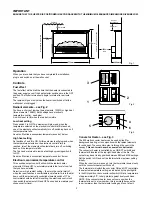 Предварительный просмотр 2 страницы Dimplex 316 CHE Installation And Operating Instructions