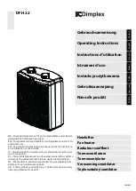 Dimplex 381040 Operating Instructions Manual preview