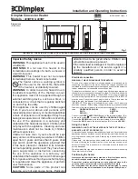 Dimplex 403BTB Installation And Operating Instructions preview