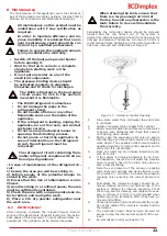 Preview for 22 page of Dimplex 500001099 Installation And User Instructions Manual