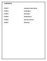 Preview for 2 page of Dimplex 6901470100 Practical User'S Manual