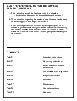 Preview for 2 page of Dimplex 7207980300REV00 Practical User'S Manual