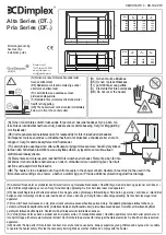 Dimplex Alta Series Installation Manual preview