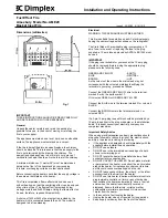 Dimplex Amesbury AME20 Installation And Operating Instructions preview