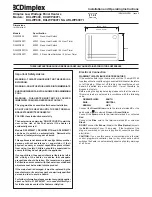 Preview for 1 page of Dimplex ARLWP800TI Installation And Operating Instructions