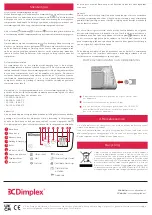 Предварительный просмотр 6 страницы Dimplex B075E Installation And Operating Instructions Manual