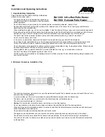 Предварительный просмотр 5 страницы Dimplex BA 1200 Installation And Operating Manual