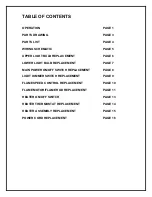 Preview for 2 page of Dimplex BF5000 Parts & Service Manual