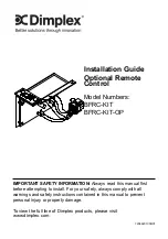 Dimplex BFRC-KIT Installation Manual preview