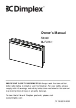 Dimplex BLF3451 Owner'S Manual предпросмотр