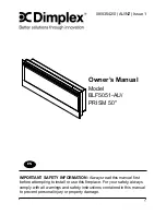 Preview for 1 page of Dimplex BLF5051-AU/PRISM 50" Owner'S Manual