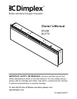 Dimplex BLF74 Owner'S Manual preview