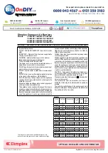 Preview for 5 page of Dimplex CAB10AR Manual