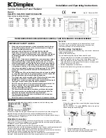 Dimplex Calidou CAL075 Installation And Operating Instructions предпросмотр