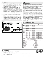 Предварительный просмотр 3 страницы Dimplex CH Series Installation Instructions