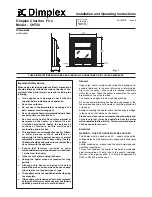 Dimplex Cheriton Fire CHT20 Installation And Operating Instructions preview