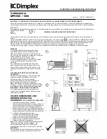 Предварительный просмотр 1 страницы Dimplex Coldwatcher MPH 500 Installation And Operating Instructions