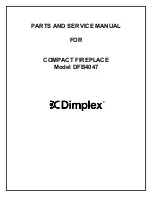 Dimplex COMPACT FIREPLACE Parts And Service Manual preview