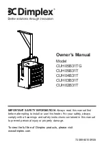 Предварительный просмотр 1 страницы Dimplex CUH02B31T Owner'S Manual