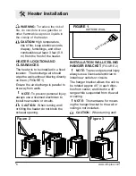 Preview for 6 page of Dimplex CUH05B31T Owner'S Manual