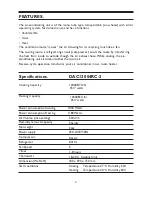 Preview for 3 page of Dimplex DAC12004RC-2 Manual