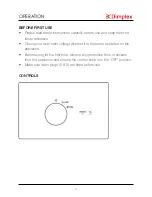 Предварительный просмотр 6 страницы Dimplex DC09MINI Instruction Manual