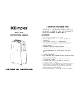 Dimplex DC17 Instruction Manual preview