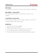 Preview for 7 page of Dimplex DCACM20 Instruction Manual