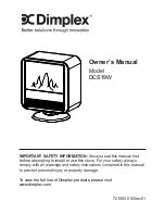 Предварительный просмотр 1 страницы Dimplex DCS19W Owner'S Manual