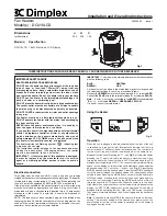 Предварительный просмотр 1 страницы Dimplex DCU18LCD Installation And Operating Instructions